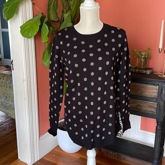 Ann Taylor Loft Dotted Shirttail Sweater - Picture 1 of 11